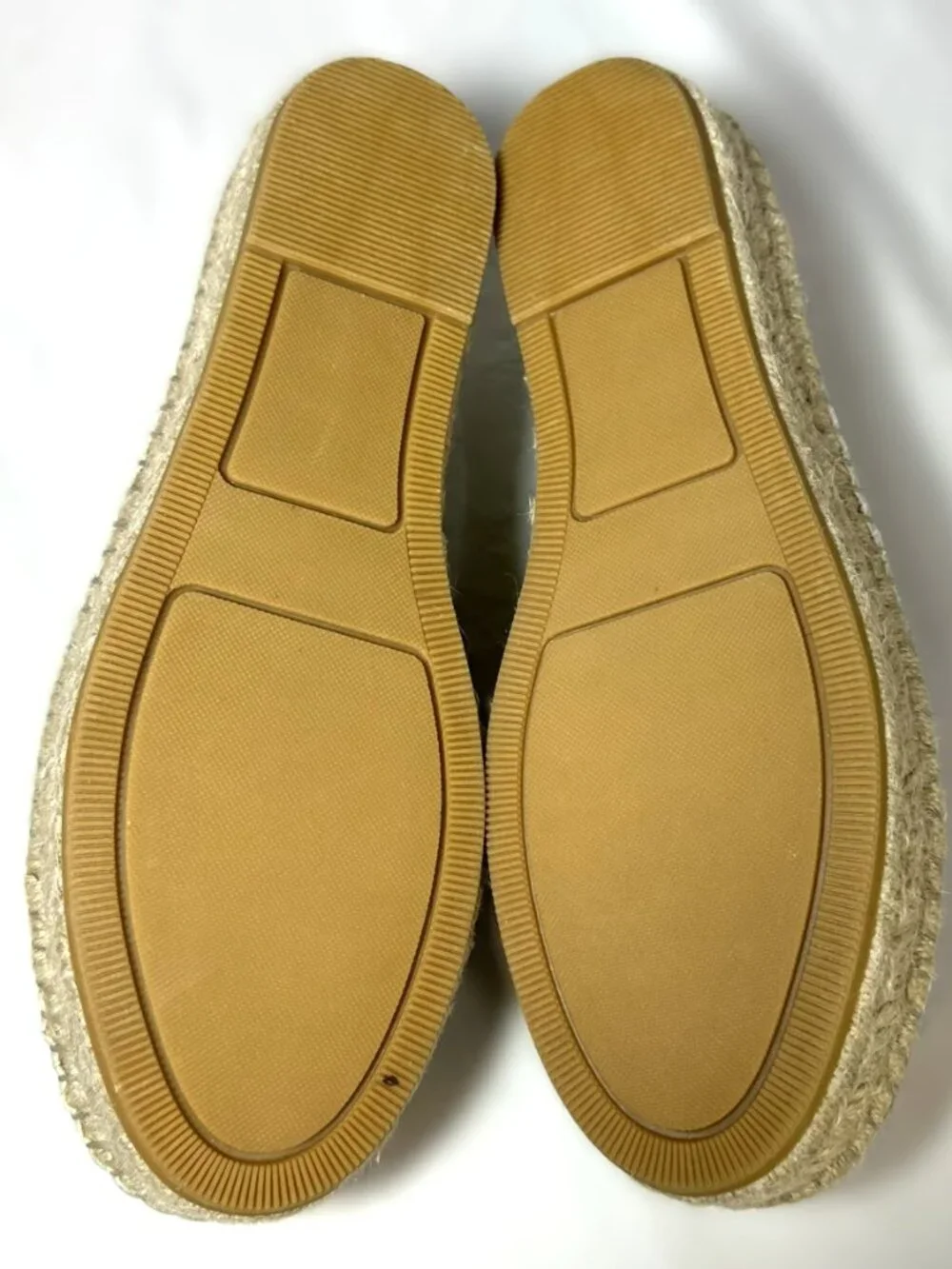 Steve Madden Brinn Mary Jane Espadrille Platform Flats White Leather Womens 9